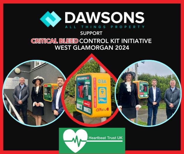 Dawsons support Critical Bleed Control Kit Initiative West Glamorgan 2024