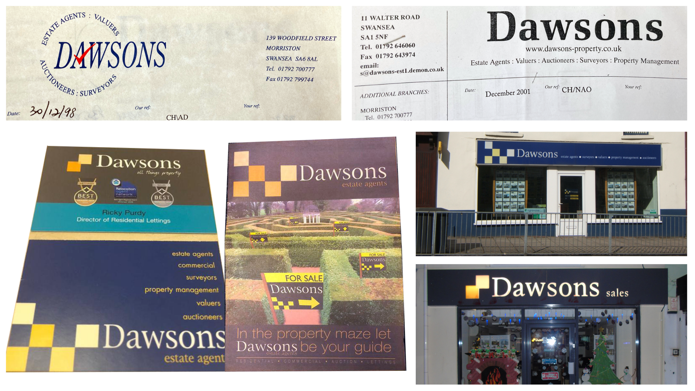 Dawsons branding through the decades