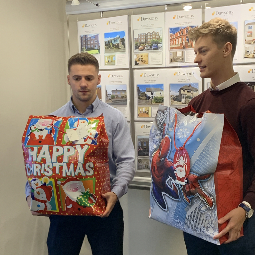 Dawsons Property Swansea Branches supporting Mr X Christmas Appeal Swansea