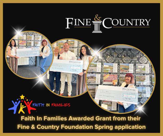 Faith in Families Swansea Awarded £1,000 Grant from Fine & Country Foundation to Support Vulnerable Children and Families