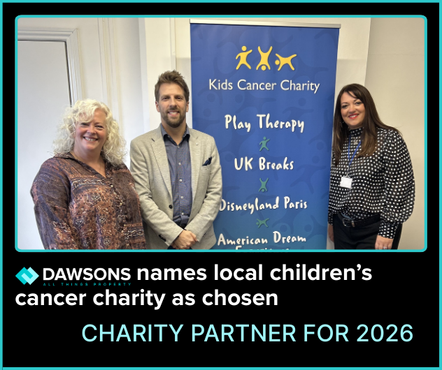 Dawsons names local children’s cancer charity as chosen charity partner for 2026