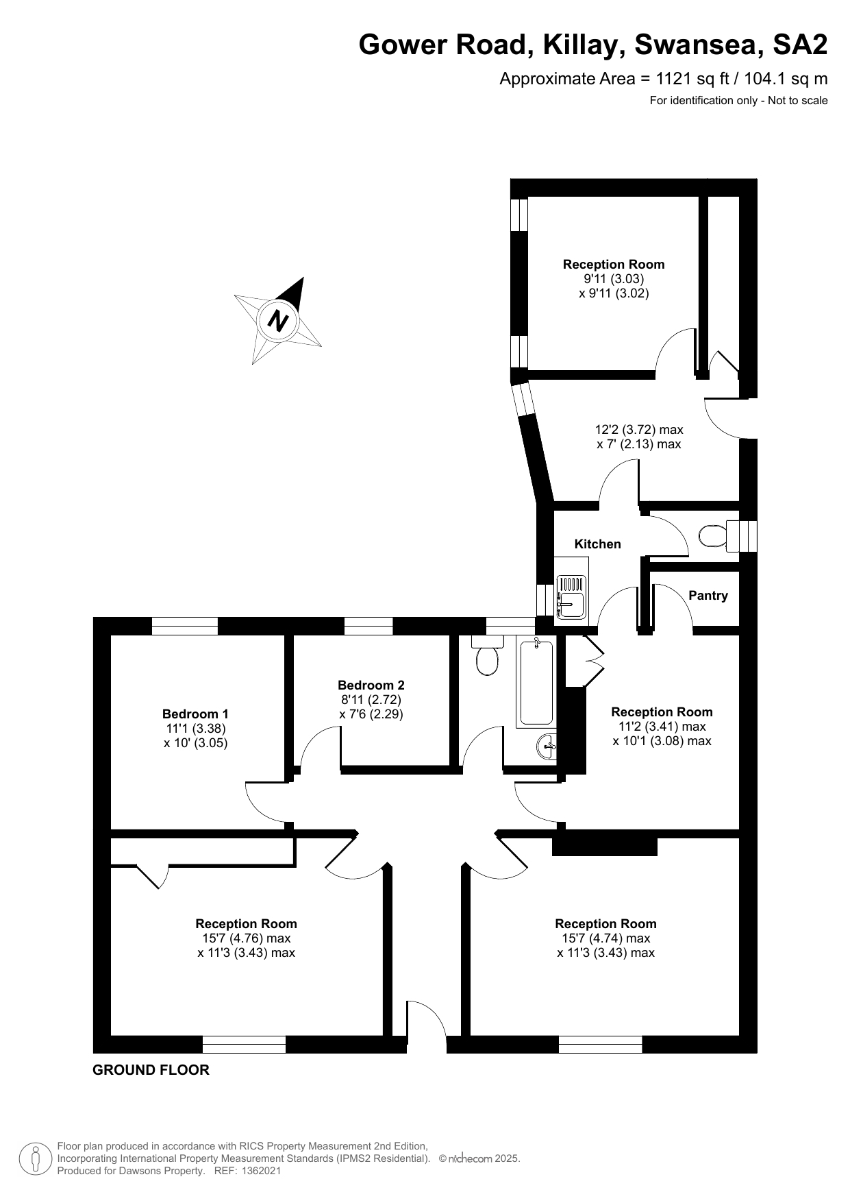 400, Gower Road Killay, Swansea, SA2 7AH floor plan
